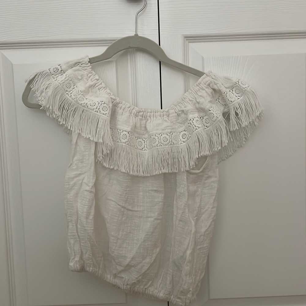 Walker and Wade white off the shoulder top